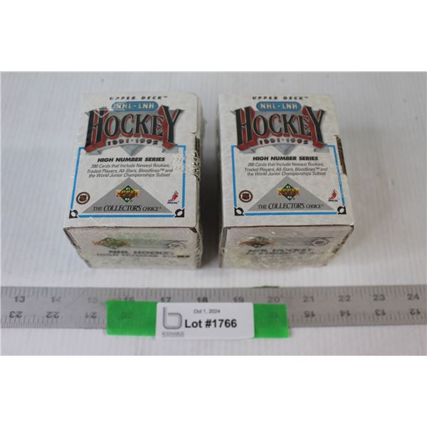 2X BID PRICE: Upper Deck NHL Hockey 1991-92 High Number Series Hockey Cards