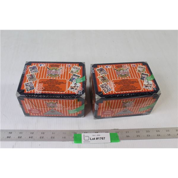 (2) High Series 1992 Baseball Edition Jumbo Pack Baseball Cards