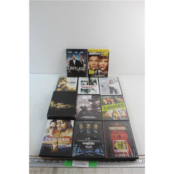 (11) DVD Movies - Pain & Gain, Goodfellas and Identity Theft