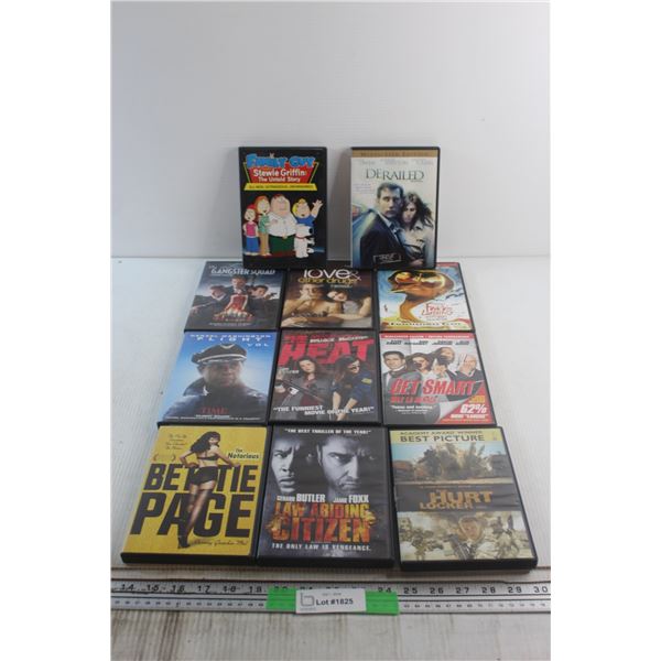 (11) DVD Movies - Family Guy, The Heat and Gangster Squad