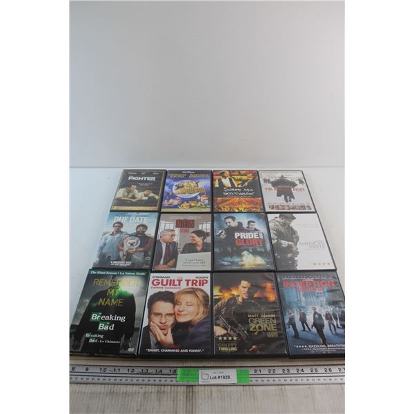 (12) DVD Movies - The Final Season Breaking Bad. The Guilt Trip and The Fighter