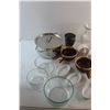 Image 2 : Plates, Pyrex Bowls, Pot, Cups, Timer and Vase