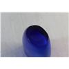 Image 3 : (2) Blue Glass Vases
