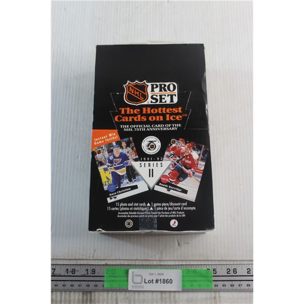 Box of NHL Pro Set 1991/92 Series II  - The Hottest Cards on Ice