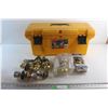 Image 1 : Rubbermaid 24'' Tool Box and (6) Door Knob Sets - As is
