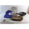 Image 1 : Leopard Pattern Purse, IKEA Blinds, WOK Frying Pan, Wall Decoration and Assorted Items