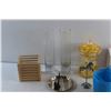 Image 2 : Google Chromecast Ultra - Untested, Carousel Decoration, (2) Glass Vases and Assorted Items