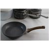 Image 3 : (2) Pots 8'' & 7'', Frying Pan and Salad Spinner