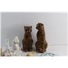 Image 2 : Ceramic Figurines - Leopards, Unicorns and Bunny, Candy Tin and Assorted Items
