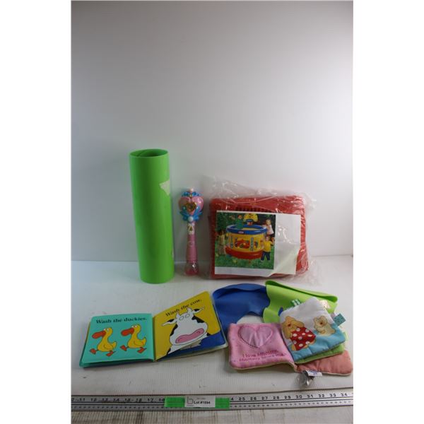 Salm Dunk Kiddies Pool, Crazy Carpet, Bubble Wand and Assorted Toys