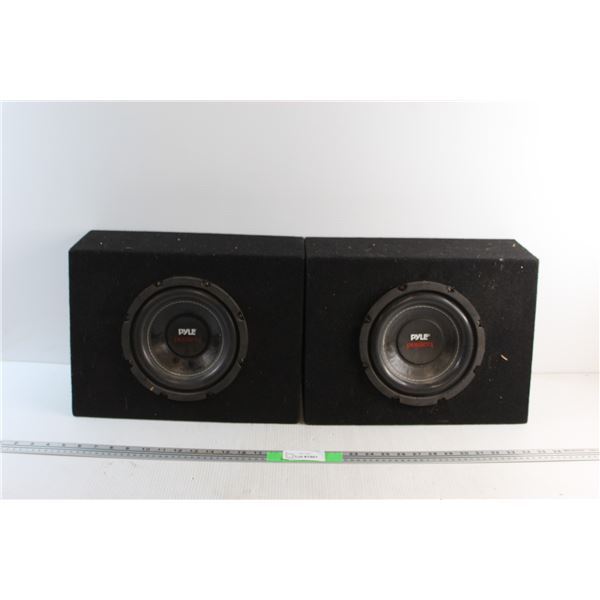 (2) Pyle Power Speaker System - Untested