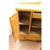 Image 5 : * Antique 1940's-50's Wood Display Hutch w/ Glass Door (2) Wooden Doors & (2) Shelves - 14.5" x 41"W