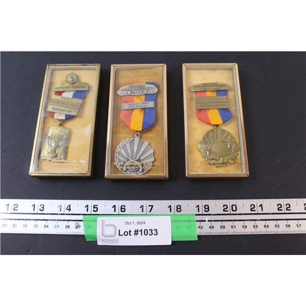 (3) Military Shooting Medals: (1958 & (2) `1963