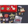 Image 2 : (2) Collector Boards of Military Pins & Assorted Travel Pins
