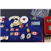 Image 4 : (2) Collector Boards of Military Pins & Assorted Travel Pins