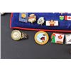 Image 7 : (2) Collector Boards of Military Pins & Assorted Travel Pins