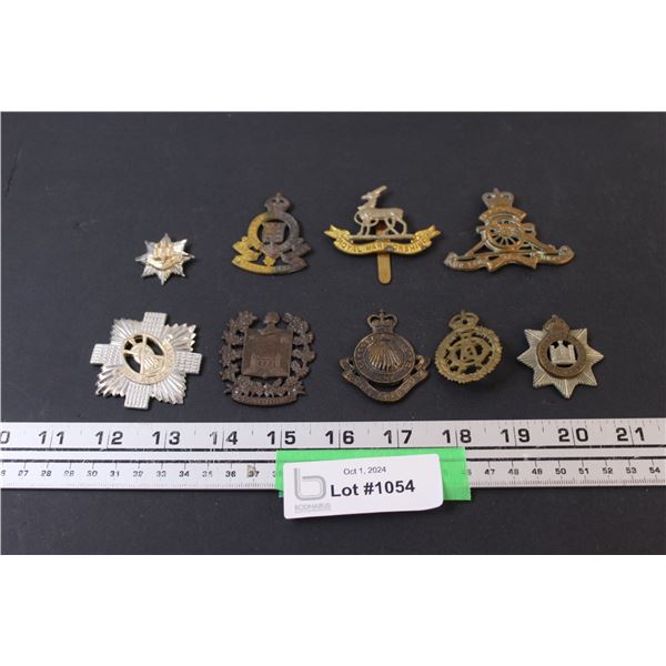 (9) Military Metal Pins - Various