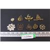 Image 1 : (9) Military Metal Pins - Various