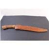 Image 8 : Homemade Machete w/Wood Handle & Sheath - 21" Long