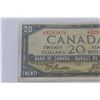 Image 2 : Canadian Twenty Dollar Bill - 1954