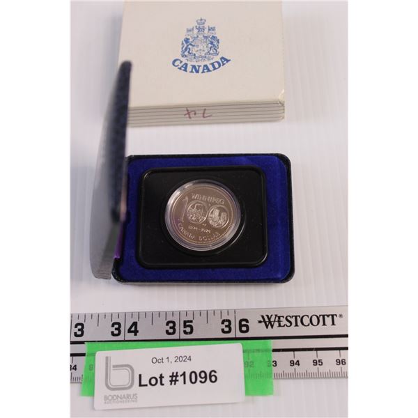 Canadian Dollar Coin: Winnipeg 100 Year Coin - 1874-1974 in Case