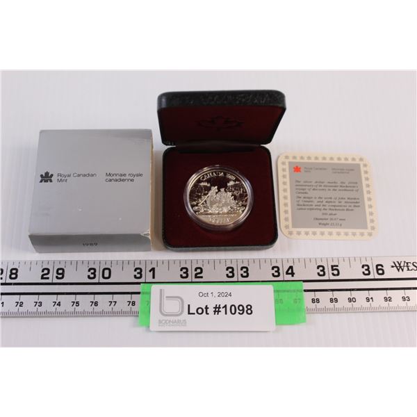 Canadian Dollar Coin: 1989 in Case