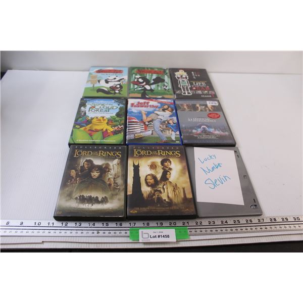 (9) DVDS: Skunk Fu. Lord of the Rings, Jeff Foxworthy, Misc.