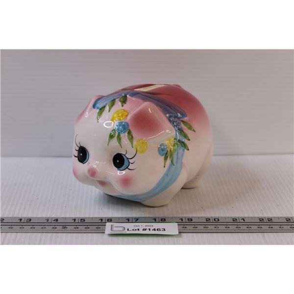 Ceramic Piggy Bank - 7" x 4"