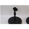Image 3 : (2) Microphone Desk Stands & Spartan Horn - as is
