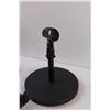 Image 5 : (2) Microphone Desk Stands & Spartan Horn - as is