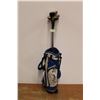 * (5) Driving Golf Clubs & Atom Golf Bag