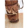 Image 5 : * Vintage Leather Golf Bag w/ (9) Golf Clubs