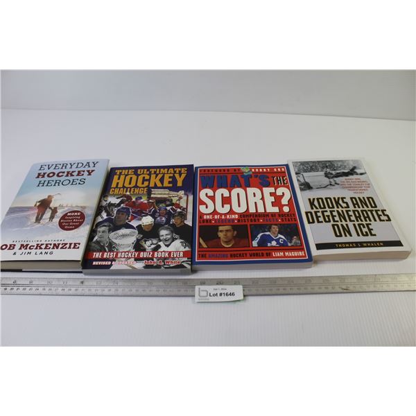 (4) Books - Hockey - Everyday Hockey Heroes - Ultimate Hockey Challenge - What's The Score? - Kooks 