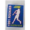 Image 4 : (4) 1991 Rookies Score Baseball Card Packs