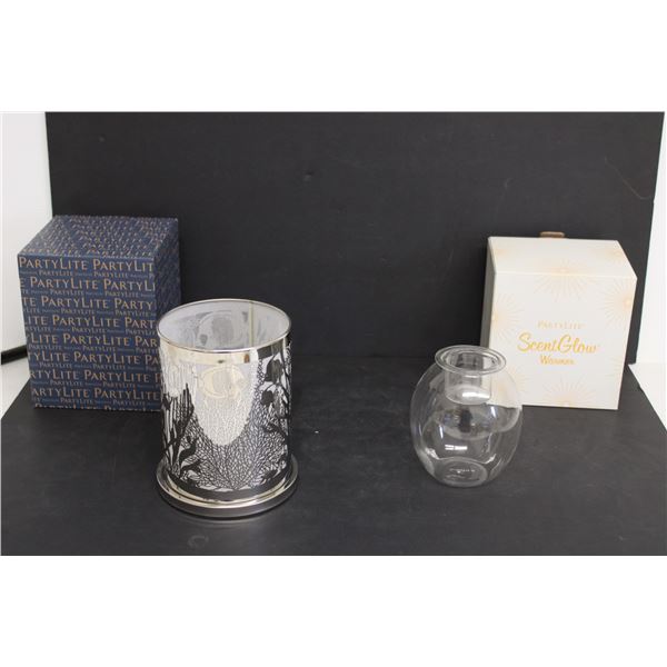 Enchanted Golden Leaves Votive Hurricane, Glass Candle Holder