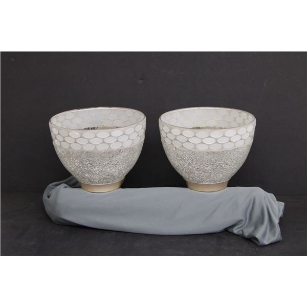 (2) PartyLite Champagne Glow Sconces