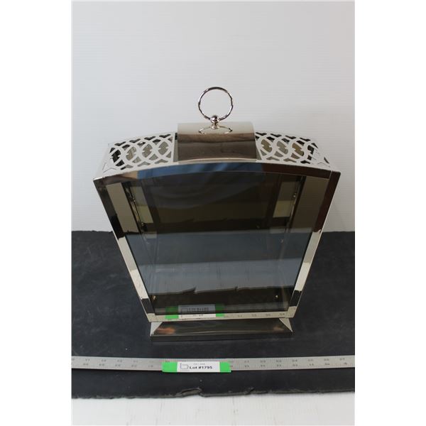 PartyLite Infinite Reflection Silver Carriage Lantern