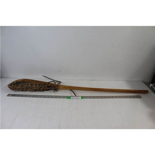 Vintage Wooden Lacrosse Stick - 40"