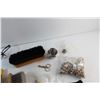 Image 2 : Brushes, Sunpak 3GT Flash, Sea Shells, Safety Glasses, Pet Nail Cutter and Assorted Items