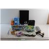 Image 1 : Solar Powered LED Wall Light, Clothesline, Hurricane Tape, Window Washer and Assorted Items