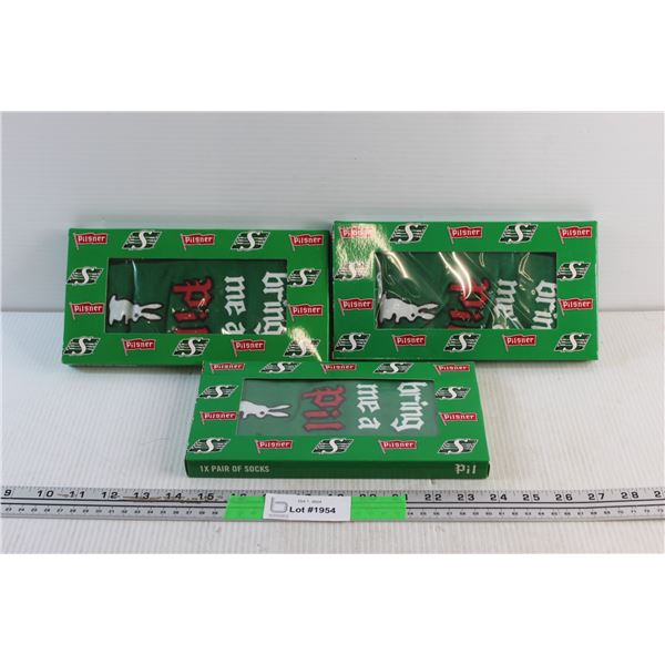 (3) Pilsner x Roughriders Pairs of Socks
