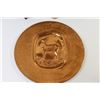Image 2 : (2) Plastic Deer Mounts - Sm Brass Cup - Copper Plate w/Embossed Deer