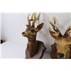 Image 5 : (2) Plastic Deer Mounts - Sm Brass Cup - Copper Plate w/Embossed Deer
