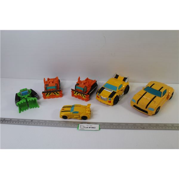 (6) Plastic Transformer Vehicles