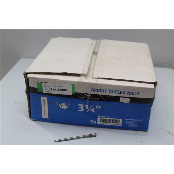 *Box of 3 1/2" Bright Common Nails (50Lbs)