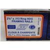 Image 2 : * Box of 2 3/8"x.133 Ring HDG Framing Nails and Box of 2 3/8"x.133 Smooth Wire Collated Framing Nail