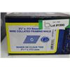 Image 3 : * Box of 2 3/8"x.133 Ring HDG Framing Nails and Box of 2 3/8"x.133 Smooth Wire Collated Framing Nail