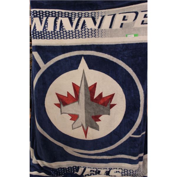Winnipeg Jets Blanket - 90" x 72" Approx