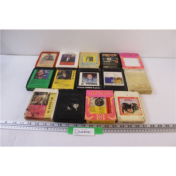 (14) 8-Tracks: Heart, Christmas, Hollies, Pickwick, London, Wayne Newton, Misc.