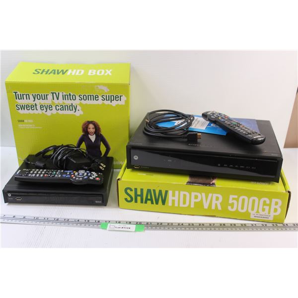 Shaw HD Cable Box & Shaw HD PVR 500 GB Box - Has Remotes - As is